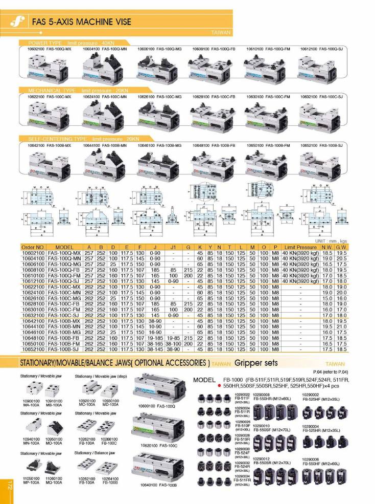 Source Frejoth catalogue page 172 — Machine vise