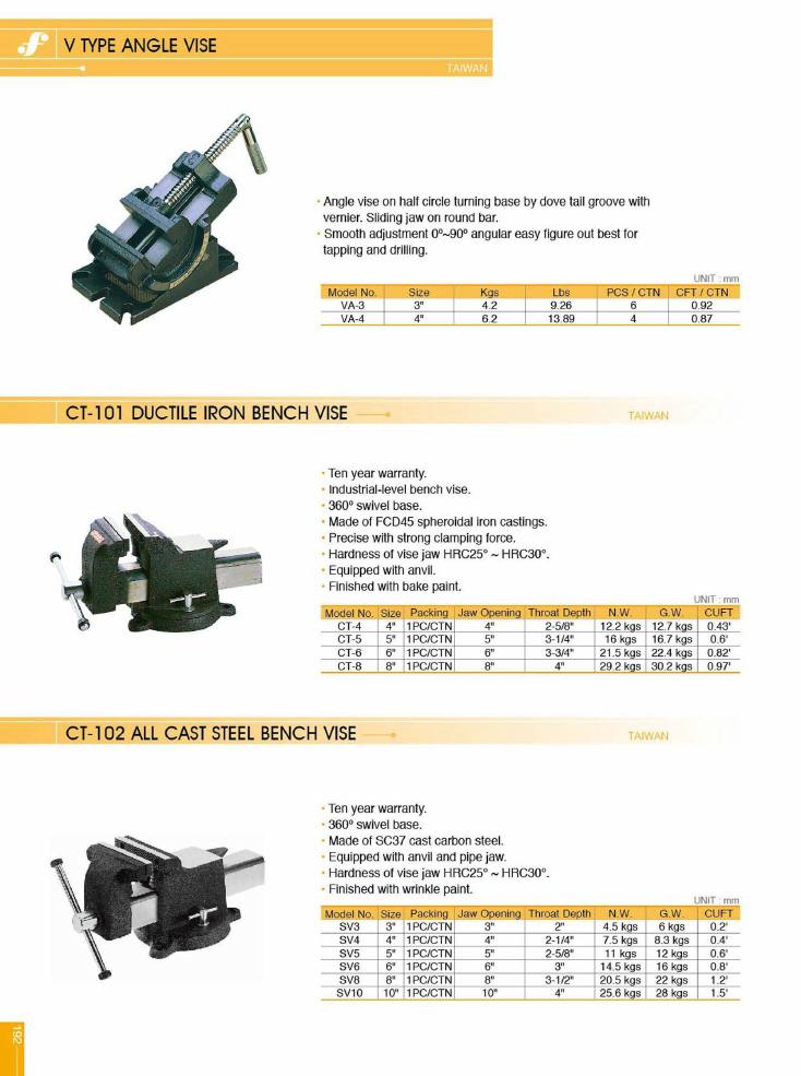 Source Frejoth catalogue page 195 — V TYPE ANGLE VISE